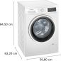 Preview: Siemens WU14UT42, Waschmaschine, unterbaufähig - Frontlader