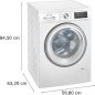 Preview: Siemens WU14UTEM24, Waschmaschine, unterbaufähig - Frontlader