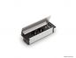 Preview: Kapsa-USB, Einbausteckdosenelemente, mit französischen Steckdosen, Deckel edelstahlfarbig