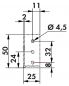 Preview: Stabilisierungsleiste, Verbindungsmaterial, L 1167 mm, weiß