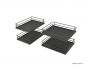 Preview: VS COR Fold Premea Korb-Set, Ablageelement, für 900 mm Korpus, silber