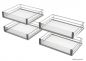 Preview: VS COR Fold Artline Korb-Set, Ablageelement, für 900 mm Korpus, chrom/Glas