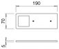 Preview: AstraLED SE alufarbig, Unterboden-/Nischenleuchte, Einzelleuchte m. LED Touch S. D., 3900 K neutralweiß
