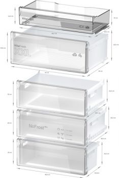 Bosch KGN49VXCT, Freistehende Kühl-Gefrier-Kombination mit Gefrierbereich unten
