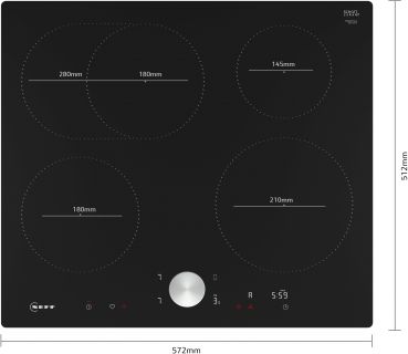 Neff T56PTF1L0, Induktionskochfeld