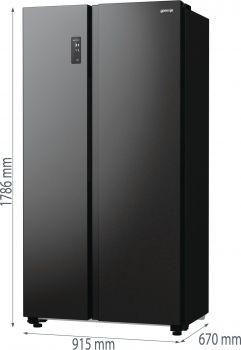 Gorenje NRR9185EABXL Side-by-Side schwarz