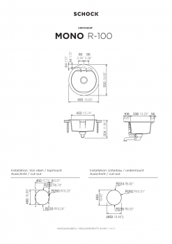 SCHOCK Küchenspüle Mono R-100 Twilight MONR100ATWI