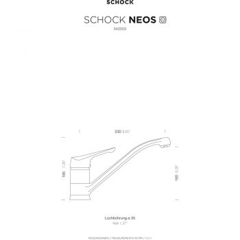 SCHOCK Einhebelmischer NEOS 542003CHR Niederdruck