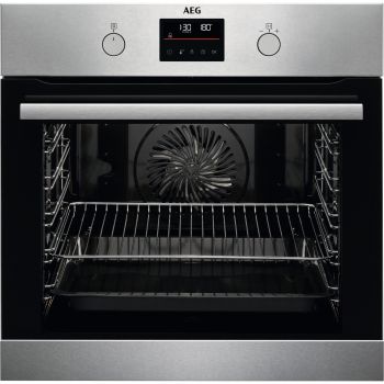 AEG BPB335060M - Einbauherd/Backofen - Edelstahl mit Antifingerprint