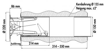 flow Star GTS 150 Mauerkasten, weiß/Edelstahl 4043040