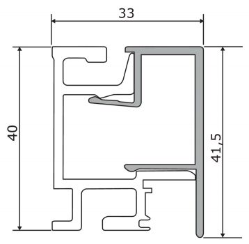Linero MosaiQ Profilleisten Set-1, Relingsystem, L 600 mm