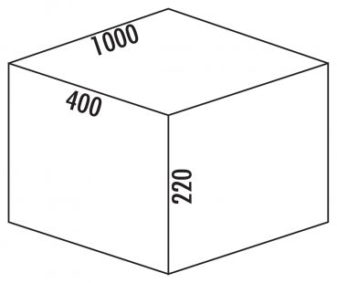 Cox® Box 220/1000-4, Systembehälter, anthrazit