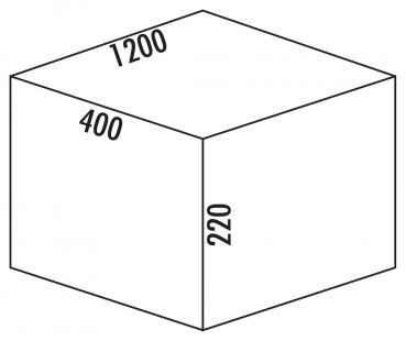 Cox® Box 220/1200-6, Systembehälter, anthrazit