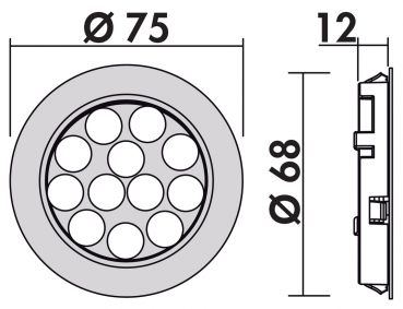 Nova Plus Farbwechsel LED, Aufbauleuchte, Set-3