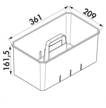Cox Work® Concrete, Utensilienbox, Set-1, inkl Kleinteilebox