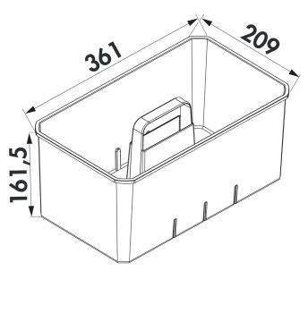 Cox Work® Carbon, Utensilienbox, Set-2, inkl Kleinteilebox, 2 x U-Trenner/V-Trenner