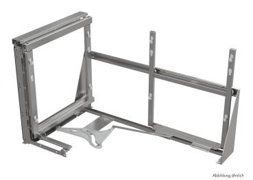 VS COR Fold Rahmen, Eckschrank-Schwenkbeschlag, 800 mm Schrank, 400 mm Tür, links, anthrazit