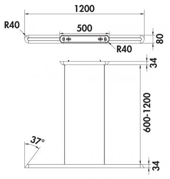 Varco 3 LED, Pendelleuchte, 3000 K warmweiß, edelstahlfarbig