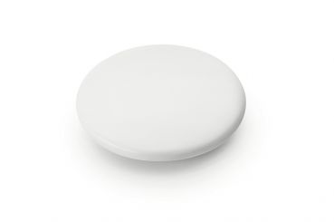Abdeckkappe für den Spülenablauf, Keramik, weiß matt