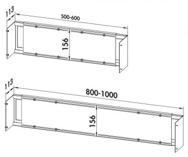 Flex-Frame®, Montagerahmen, für Schrankbreiten 500/600 mm