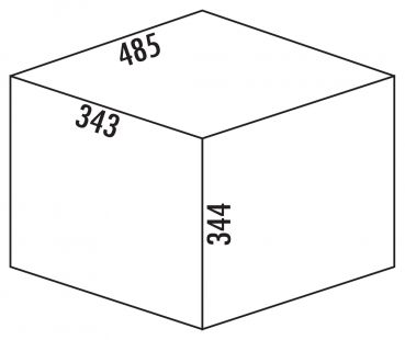 Clap 2/450-3, Abfallsammler für Drehtüren, anthrazit