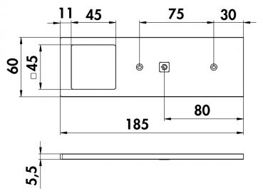 Forato LED alufarbig, Unterboden-/Nischenleuchte, Set-5, 4000 K neutralweiß