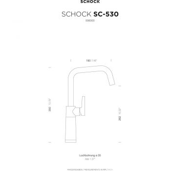 SCHOCK Einhebelmischer SC-530 556000SIL