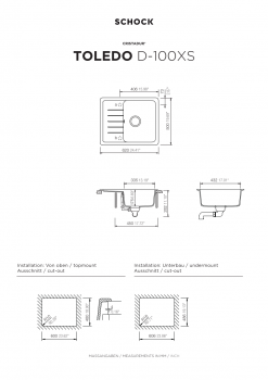 SCHOCK Küchenspüle Toledo D-100XS Bronze TOLD100XSABRO