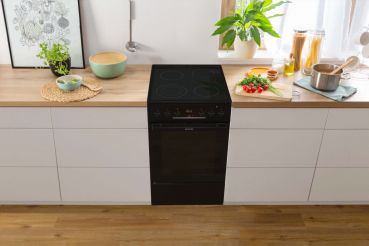 Gorenje GECS5C70BPA - Standherd - Schwarz matt