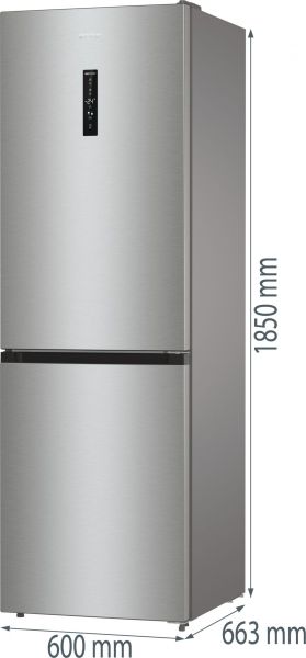 Gorenje NRK61CA2XL4 - Kühl- / Gefrierkombination - Silber