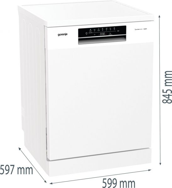 Gorenje GS642D90W - Geschirrspüler - Weiß