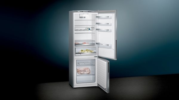 Siemens KG49EAICA, Freistehende Kühl-Gefrier-Kombination mit Gefrierbereich unten
