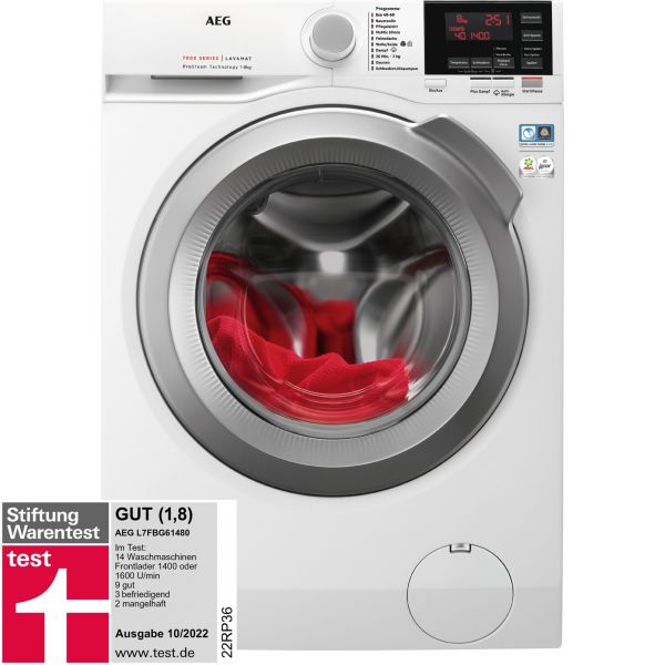 AEG L7FBG61480 - Waschmaschine - Weiß