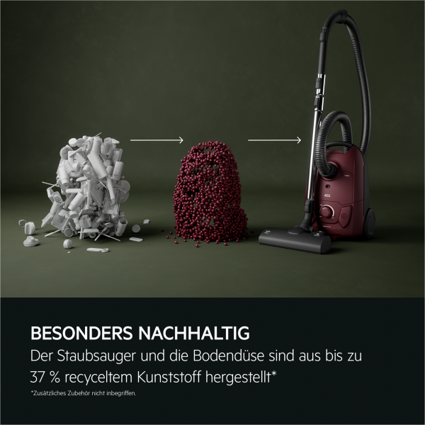 AEG AB51C1DR5B - Bodenstaubsauger - Dark Red