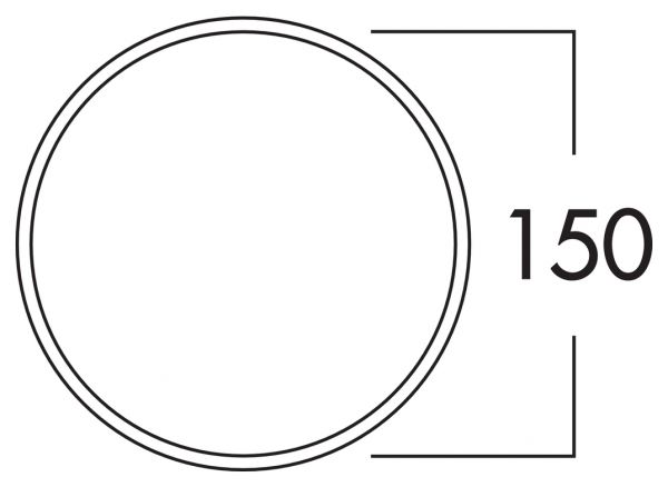 Klima-E 150 Mauerkasten, weiß/Edelstahl 4022039