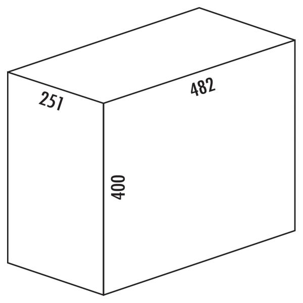 Tandem 7, Abfallsammler für Drehtüren, graphitgrau