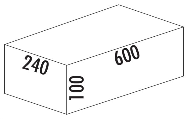 Cox Base-Board® 600, Utensilienschublade, silber