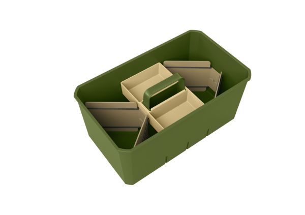 Cox Work® Garden, Utensilienbox, Set-2, inkl Kleinteilebox, 2 x U-Trenner/V-Trenner