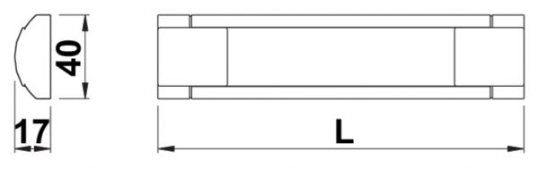 Feel LED, Langfeldleuchte, Folgeleuchte o. S., L 450 mm, 3,6 W