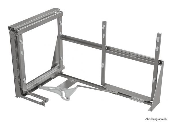 VS COR Fold Rahmen, Eckschrank-Schwenkbeschlag, 800 mm Schrank, 400 mm Tür, rechts, anthrazit