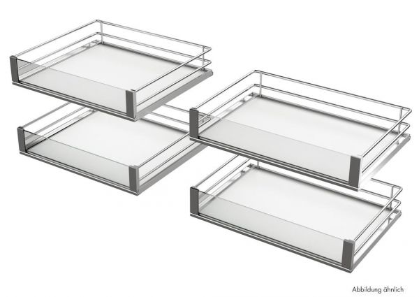 VS COR Fold Artline Korb-Set, Ablageelement, für 900 mm Korpus, chrom/Glas