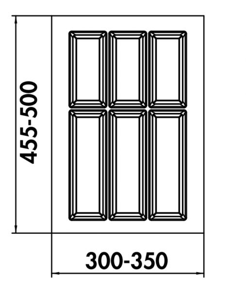 Adesso 2, Besteckeinsatz, für 400er Schrank