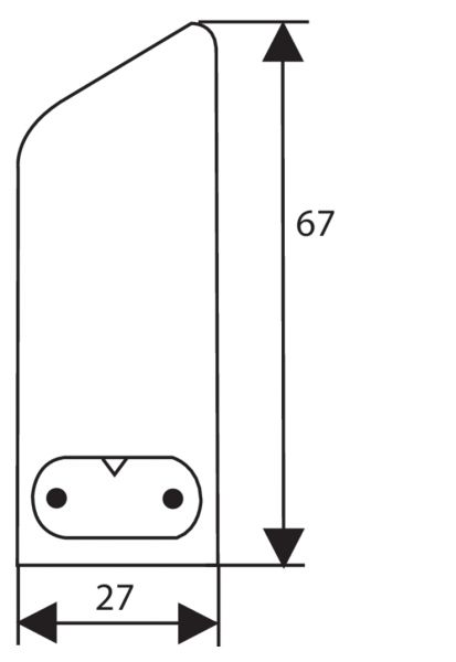 Giro-S LED, Unterboden-/Nischenleuchte, L 348 mm, 6 W, silberfarbig