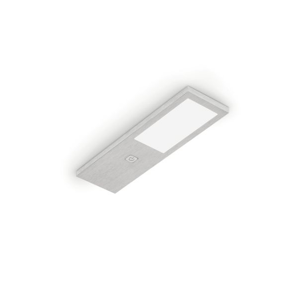 Livello LED, Unterboden-/Nischenleuchte, Einzelleuchte mit Schalter, alufarbig