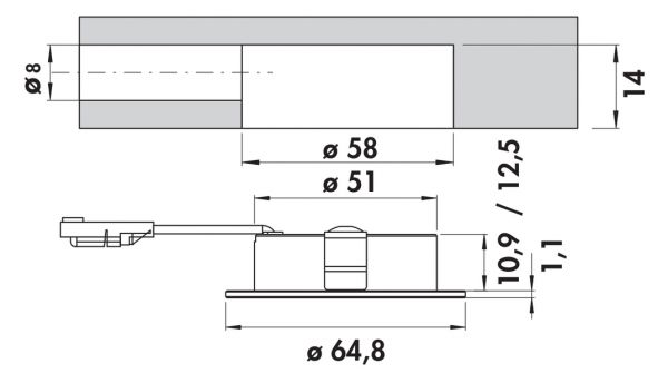 Anelli Farbwechsel LED, Einbauleuchte, schwarz matt