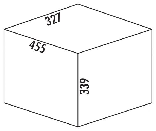 Clap 3/500-2, Abfallsammler für Drehtüren, anthrazit