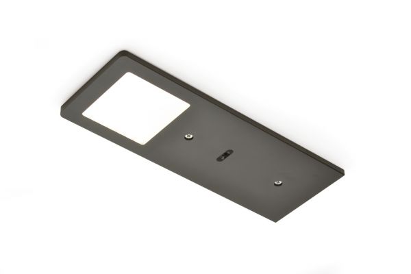 AstraLED SE schwarz matt, Unterboden-/Nischenleuchte, Einzelleuchte m. LED Touch S. D., 3000 K warmweiß