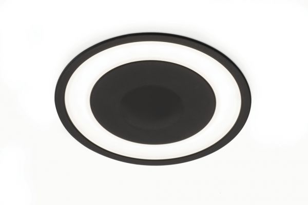 Kronos Farbwechsel LED, Einbauleuchte, Einzelleuchte m. LED Touch S. D., schwarz matt