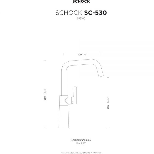 SCHOCK Einhebelmischer SC-530 556000SIL