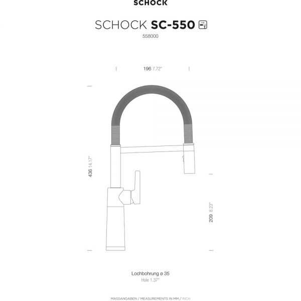 SCHOCK Einhebelmischer SC-550 558000SIL